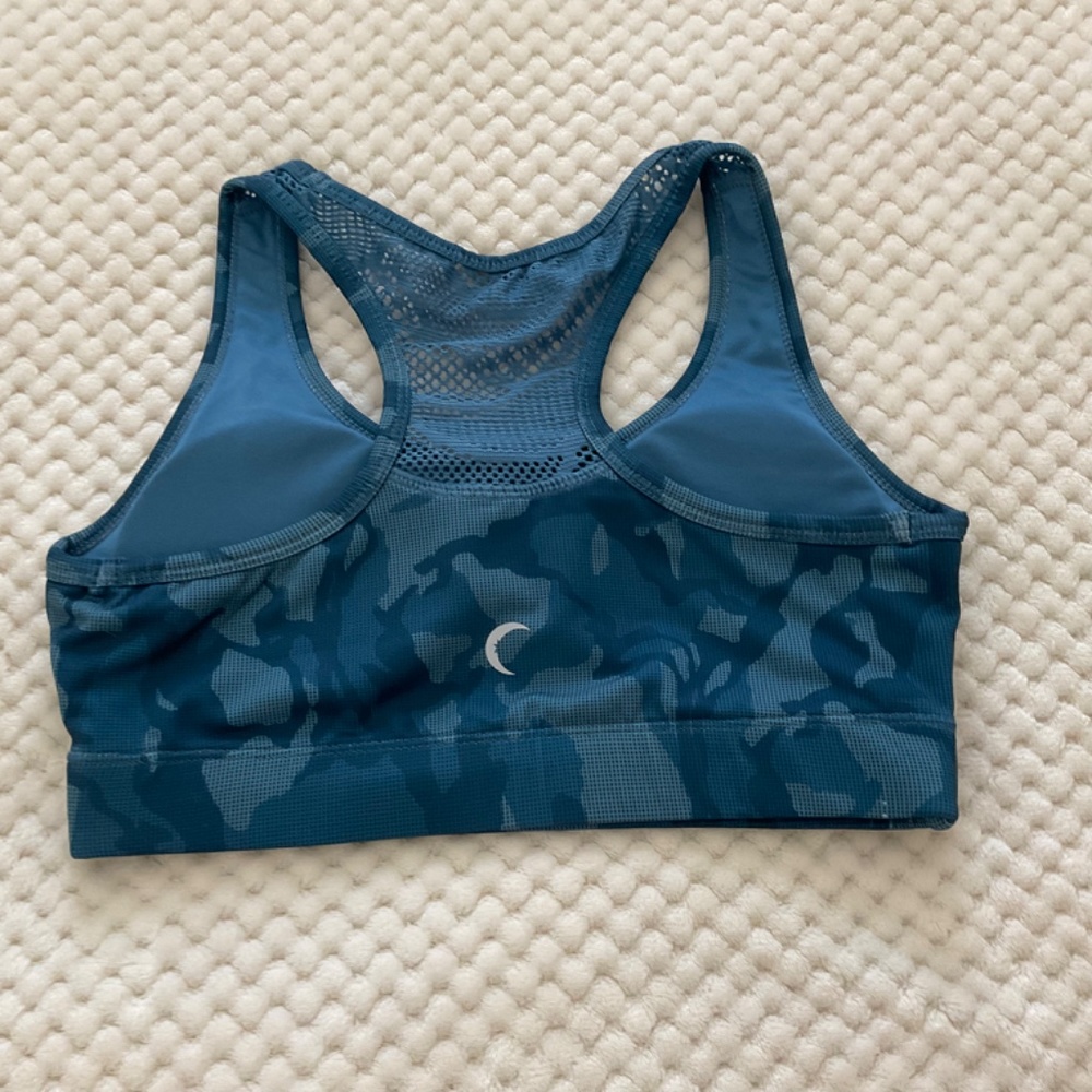 Zyia Active Blue Camo Racerback Sports Bra - Size Small - Picture 4 of 10